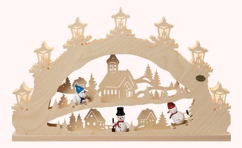 3D-Lichterbogen Schneemann