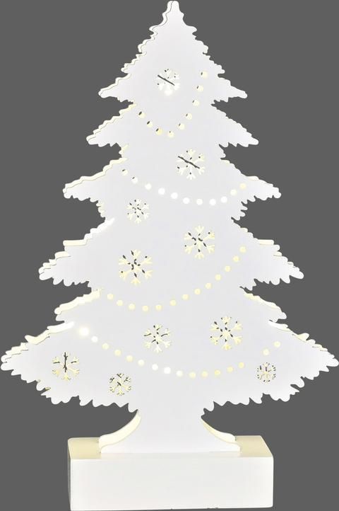 Weihnachtsbaum aus Holz mit 7 LED,