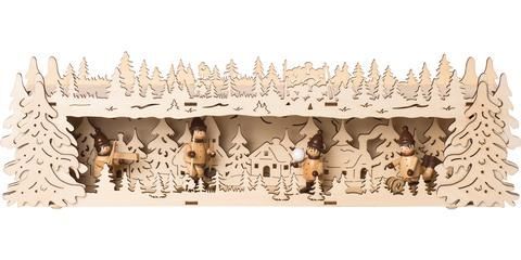 Beleuchteter Sockel-LED Winterkinder,