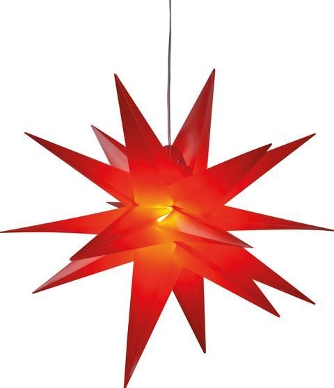 Stern-LED (Kunstst.) - Rot, Ø ca. 60 cm