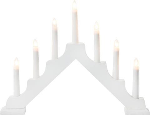 Schwedenleuchter, weiß