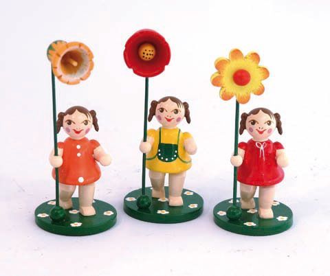 Blumenmädchen - Rot/Orange/Gelb