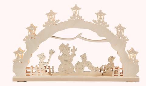 3D-Lichterbogen "Schneemann"