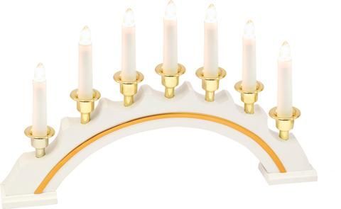 Lichterbogen, halbrund, weiß,