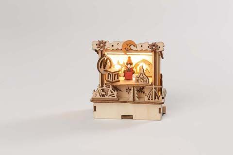 Weihnachtsmarkthütte-LED (Flachdach)