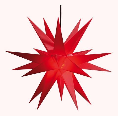 SAICO Adventsstern, LED, Rot,