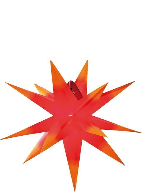 Stern-LED (Kunstst.) - Rot/Gelb, Ø ca. 60 cm