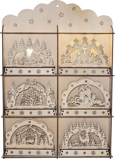 Holzdekoration-LED f. Batteriebetrieb