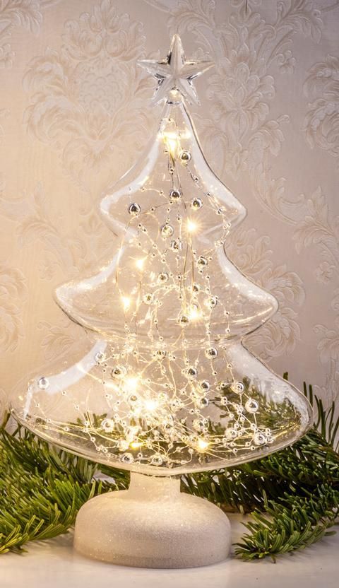 Beleuchteter Glas-Weihnachtsbaum-LED