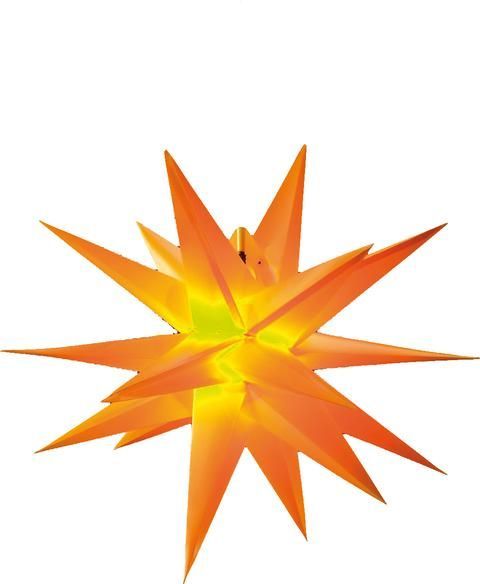 Stern-LED (Kunstst.) - Gelb, Ø ca. 60 cm