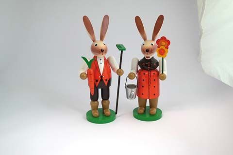 Hase "Gärtner", bunt